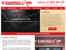 Tablet Screenshot of emergicare.net